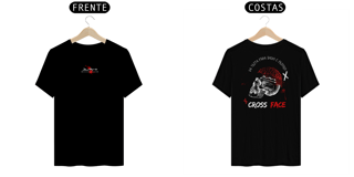 Nome do produto Camisa Cross Face (Letra branca)