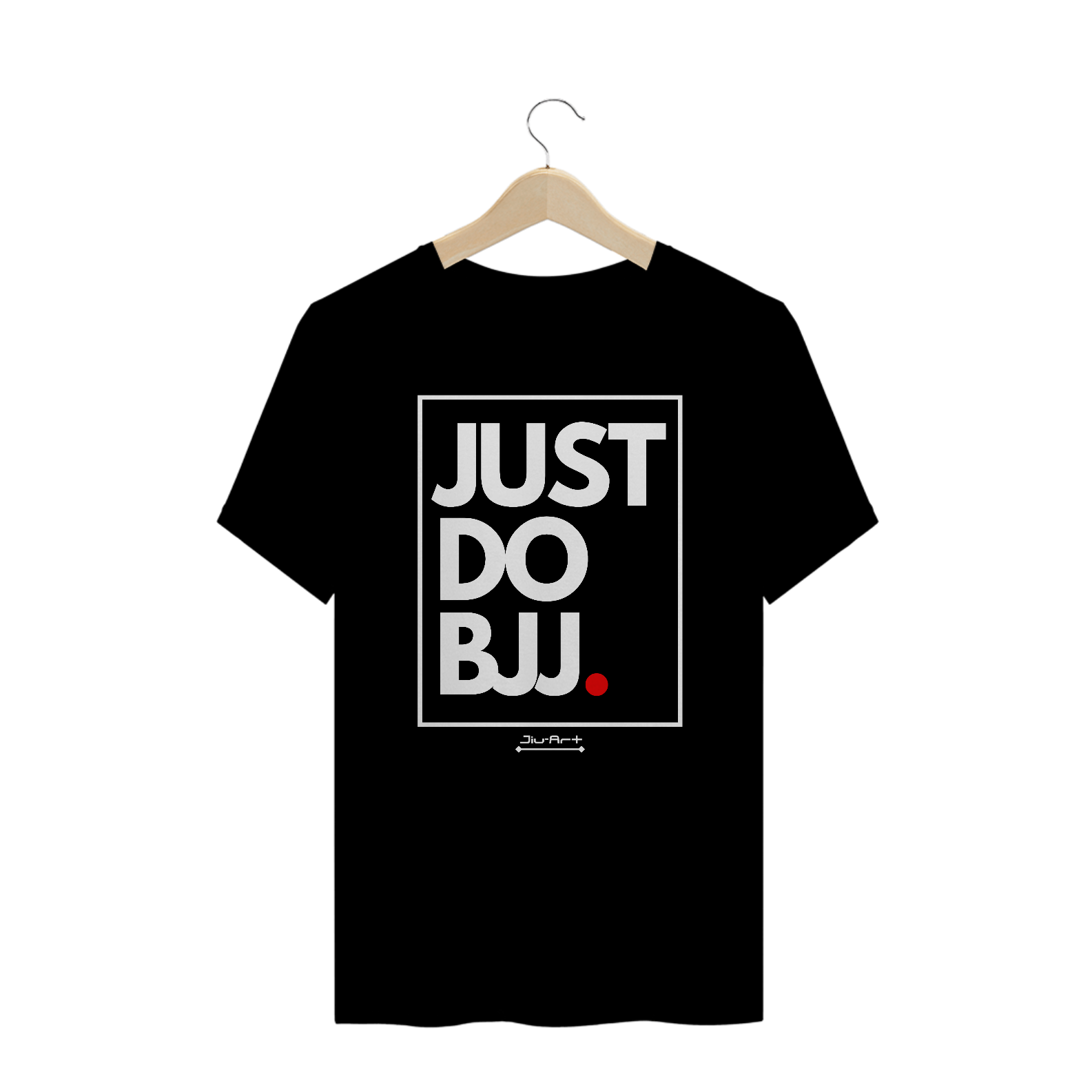 Camisa Plus Size Just do BJJ. (Letra branca)