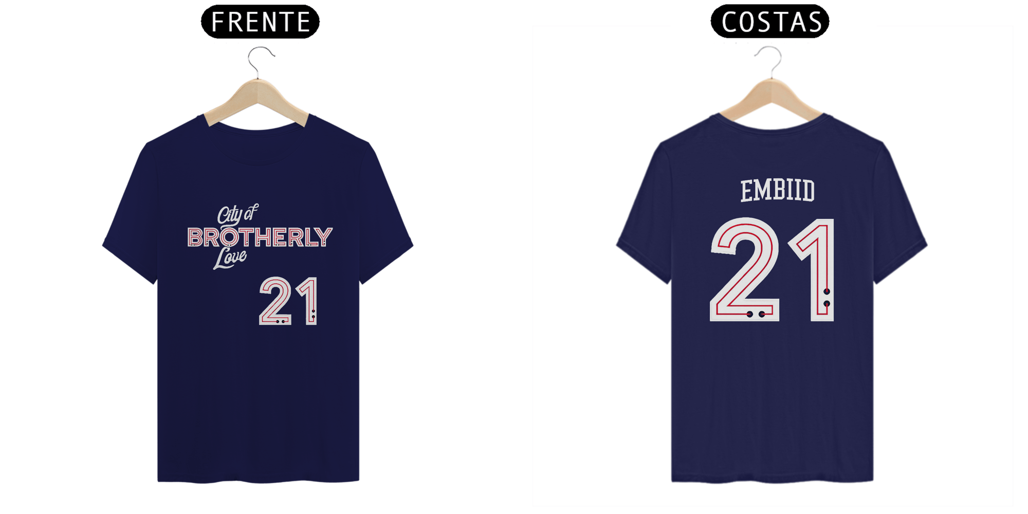 Camiseta Philadelphia 76ers - City of Brotherly Love - Joel Embiid