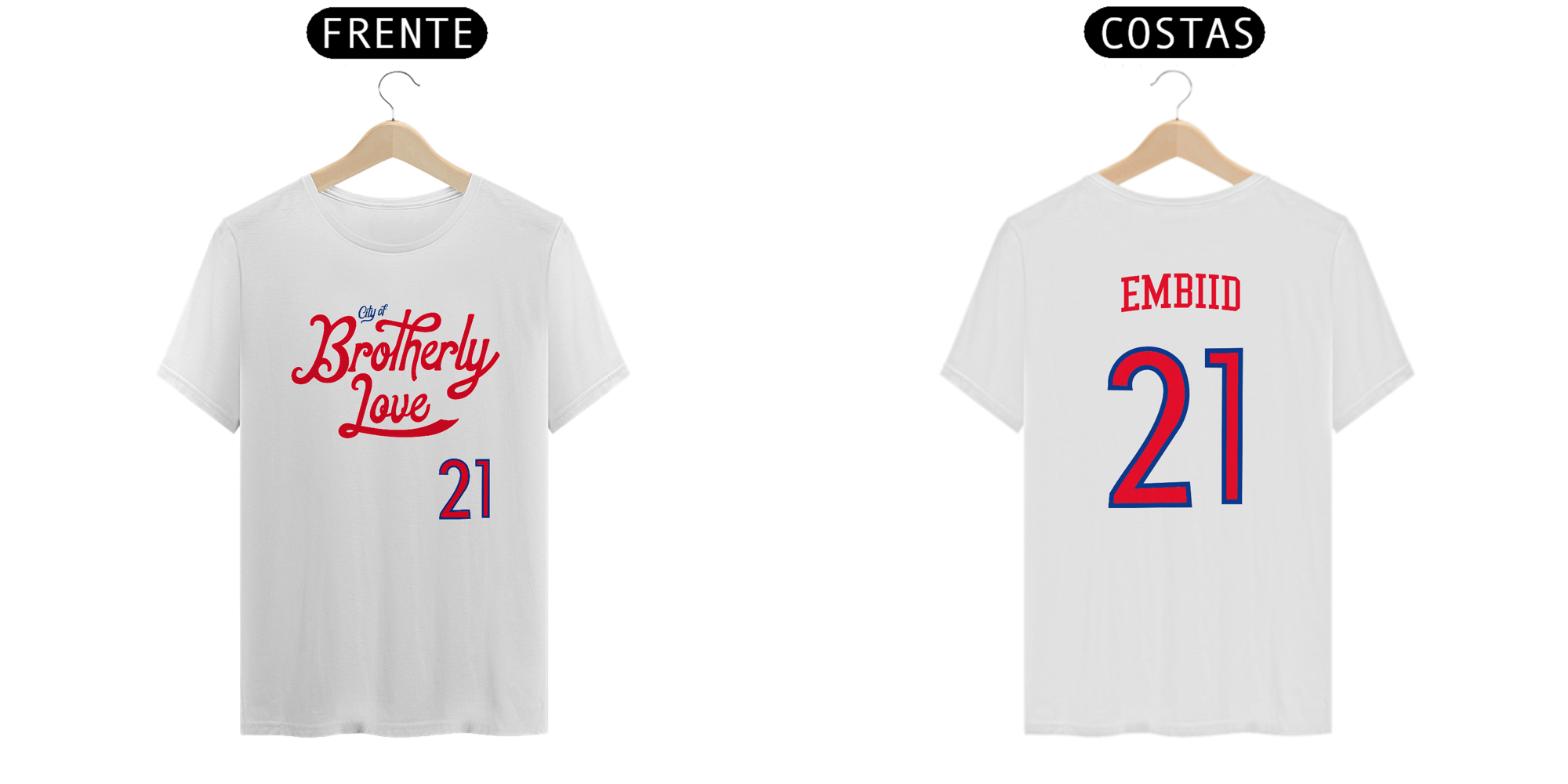 Camiseta Philadelphia 76ers City of Brotherly Love - Joel Embiid