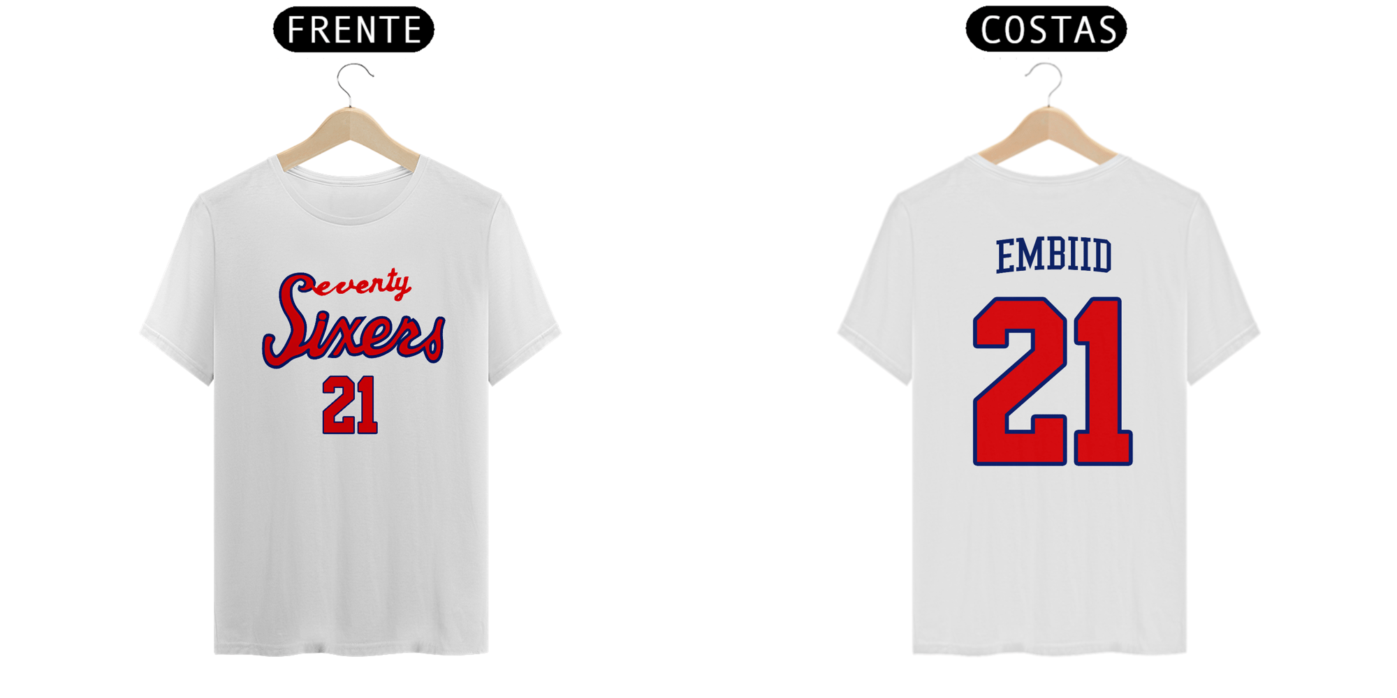 Camiseta Philadelphia 76ers - Seventy Sixers - Joel Embiid