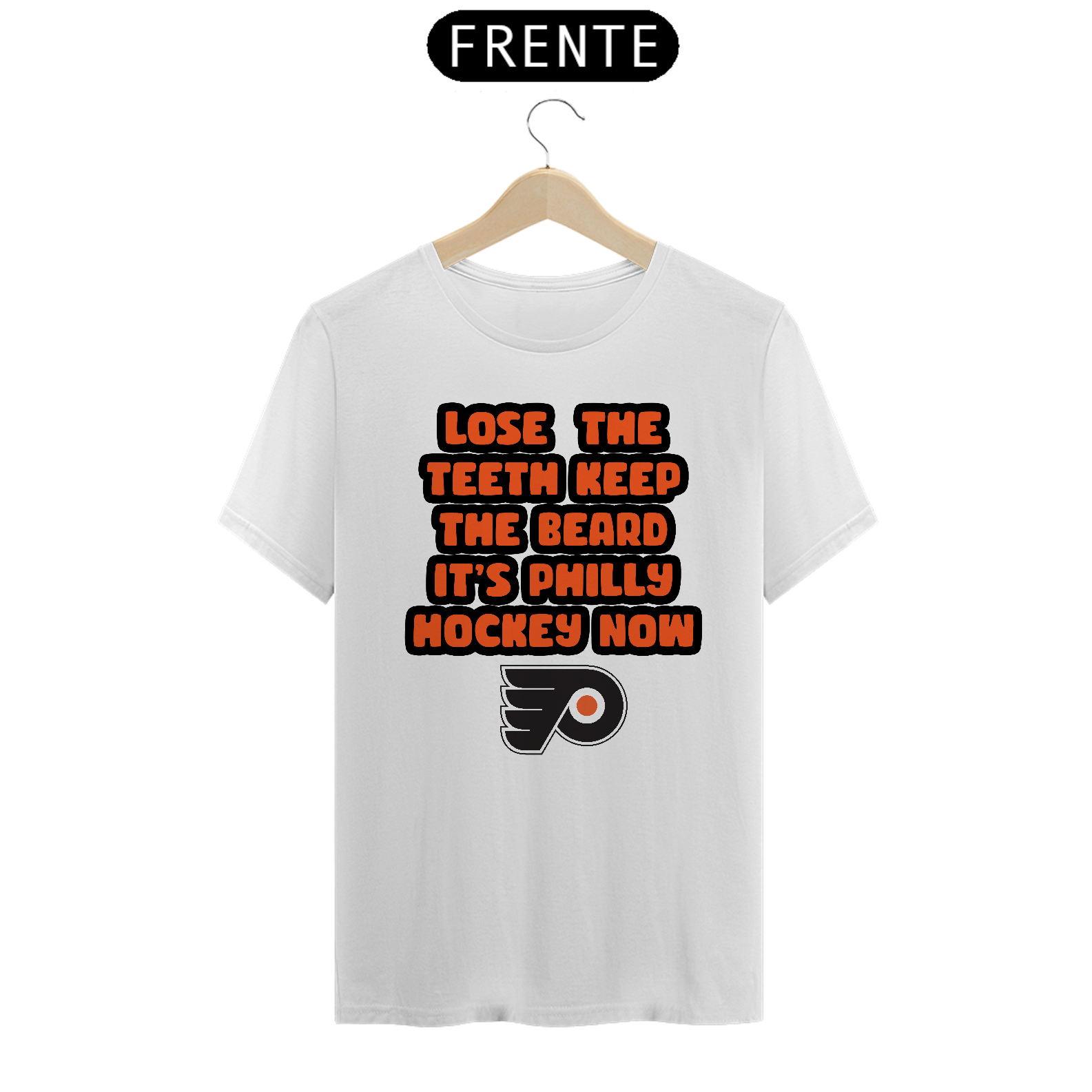 Camiseta Lose the teeth keep the beard it - Philadelphia Flyers