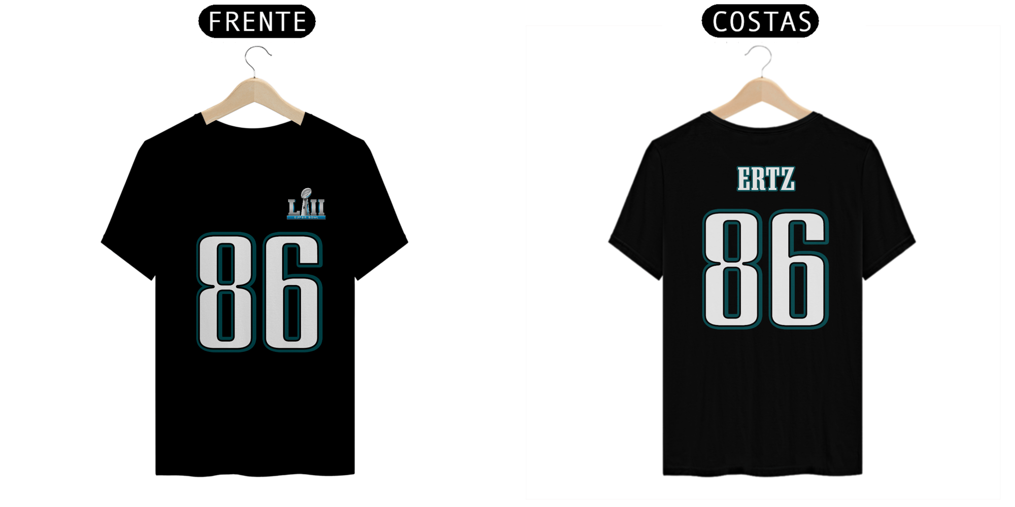 Camiseta Zach Ertz Super Bowl LII - Philadelphia Eagles