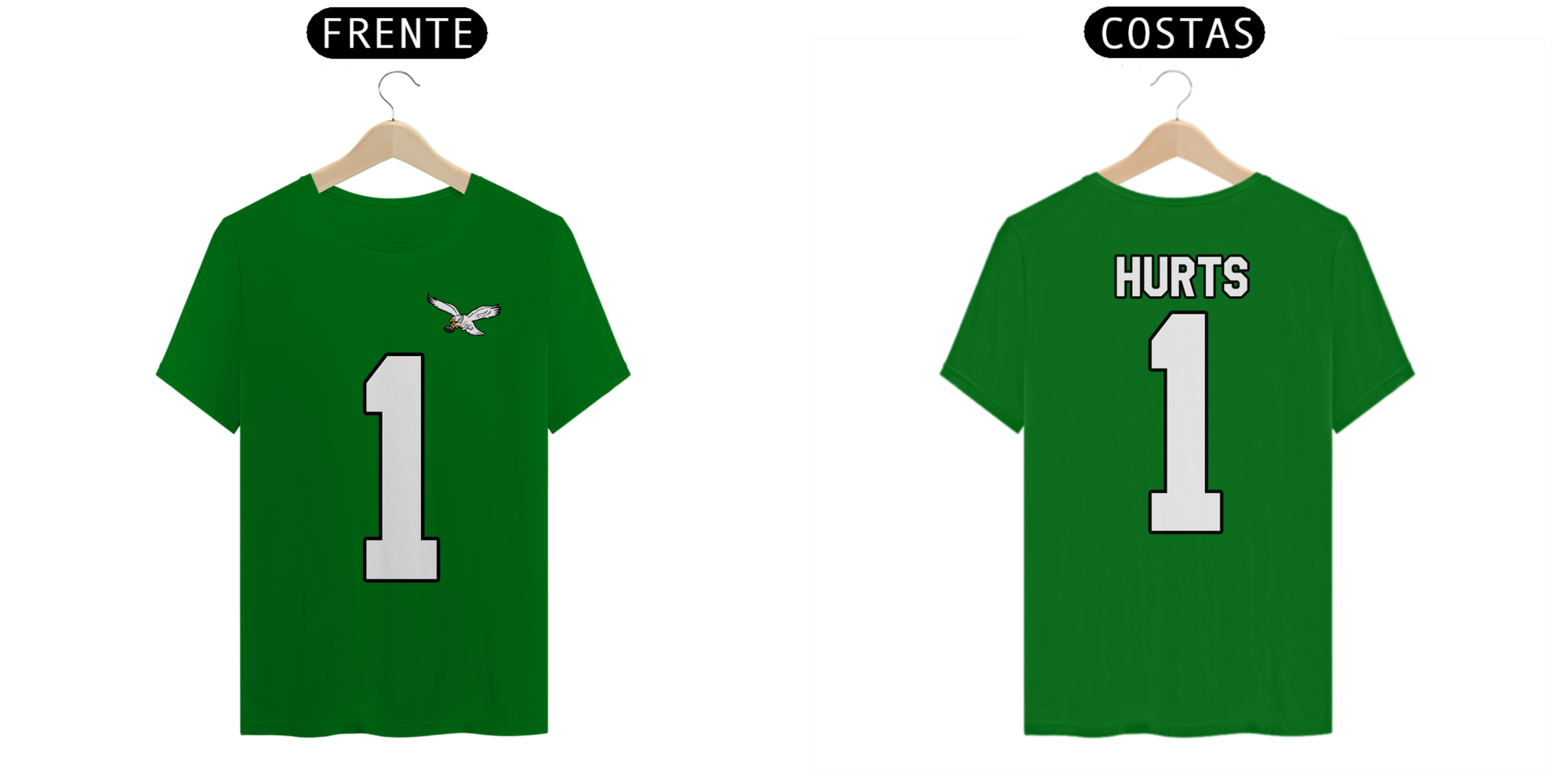 Camiseta Jalen Hurts - Philadelphia Eagles Throwback