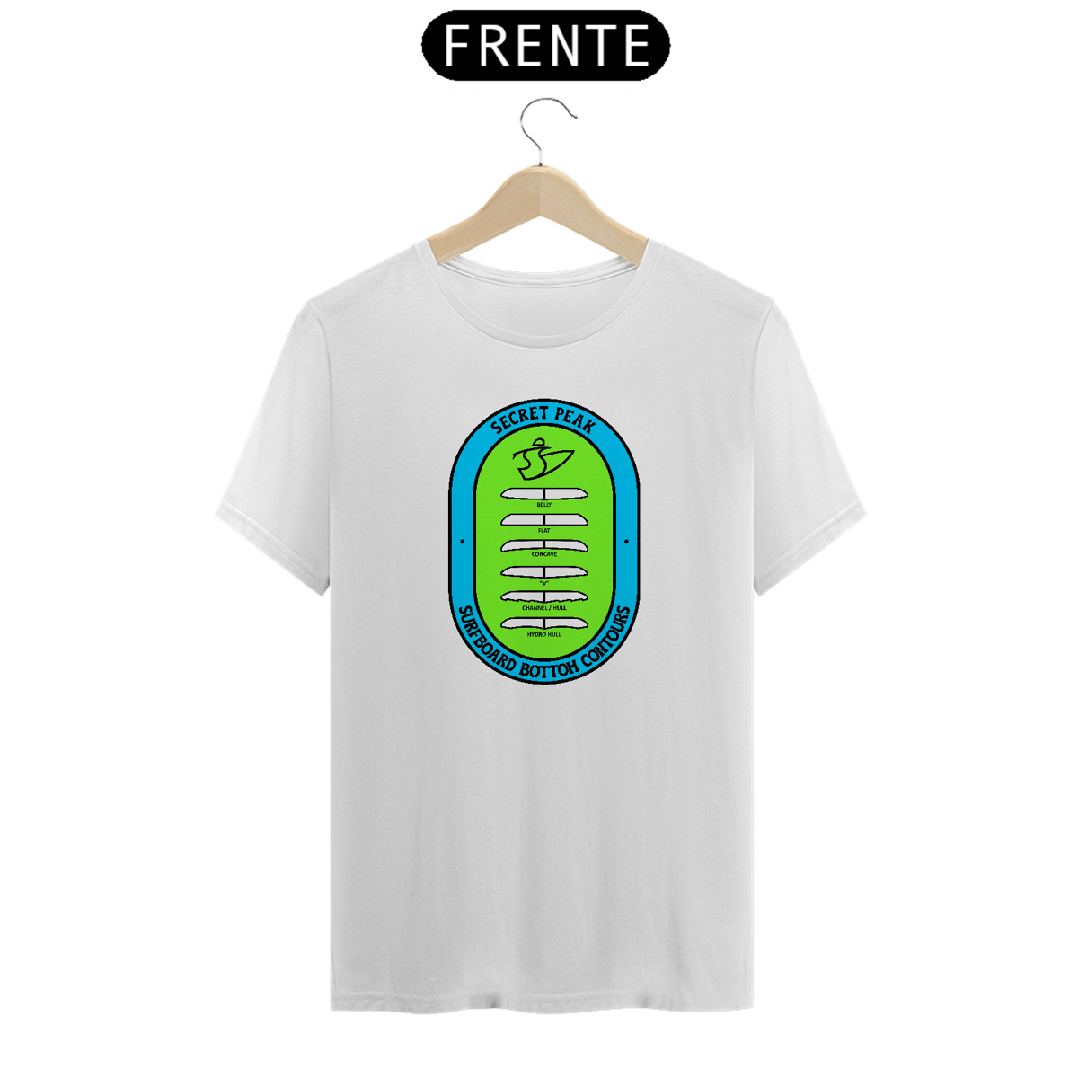 Nome do produto: CAMISETA SECRET PEAK SURFBOARD BOTTOM CONTOURS
