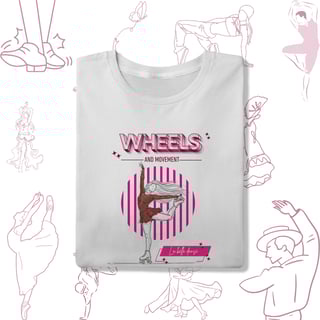 Nome do produto Patinação artística - T-shirt - Wheels and movement 