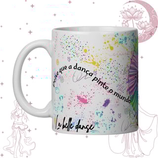 Nome do produto Dança do Ventre  - Caneca - Dança em Cores