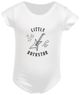 Body Infantil Branco - Little Rockstar