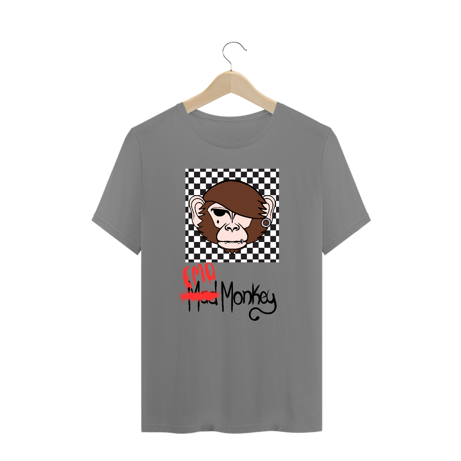 Camiseta Plus Size Emo Monkey