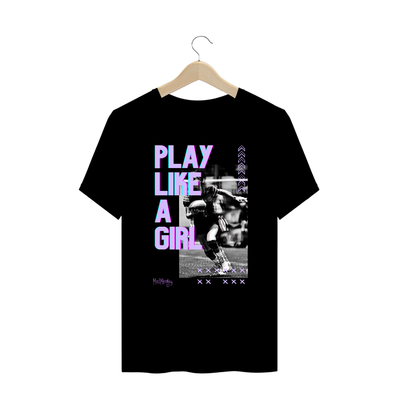 Camiseta Plus Size Play Like a Girl