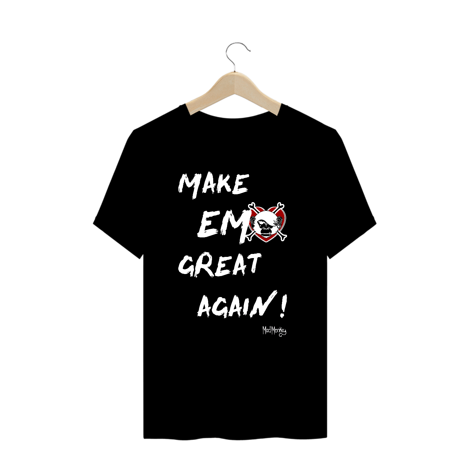 Camiseta Plus Size Make Emo Great Again