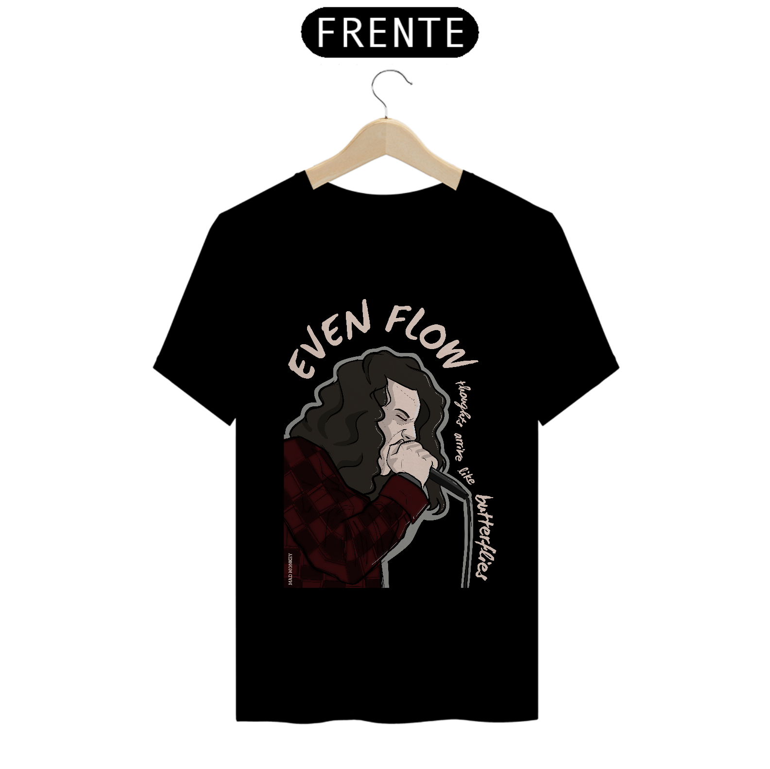 Camiseta Eddie Vedder (Pearl Jam) - Even Flow