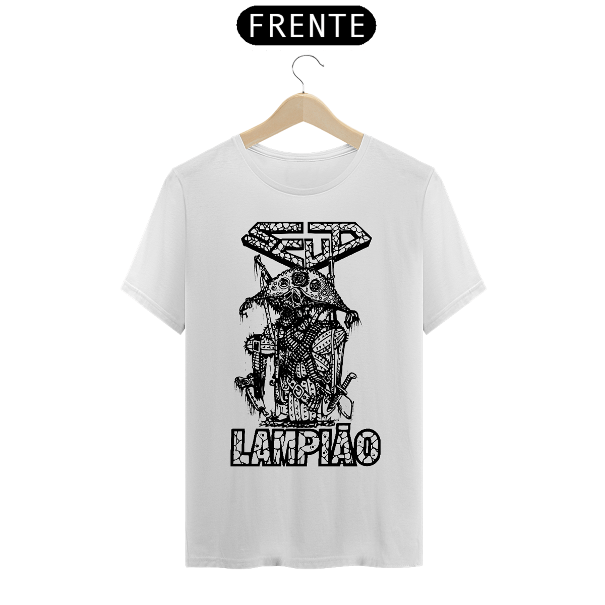 Nome do produto: Camiseta SCUD - Lampião (demo-tape k7 - 1991)