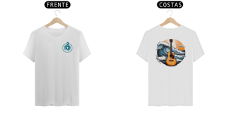 Nome do produto Camiseta MELODIA DAS ONDAS - imp.: frente/costas.