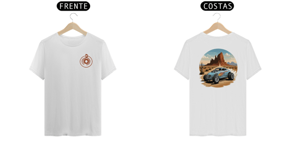 Camiseta BUGRE DO DESERTO - imp.: frente/costas.