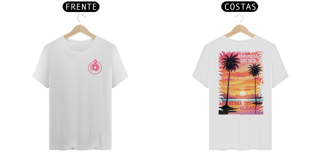 Nome do produto Camiseta ENERGIA DO SOL, ALMA DO OCEANO - imp.: frente/costas.