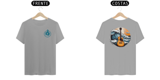 Nome do produto Camiseta MELODIA DAS ONDAS - imp.: frente/costas.