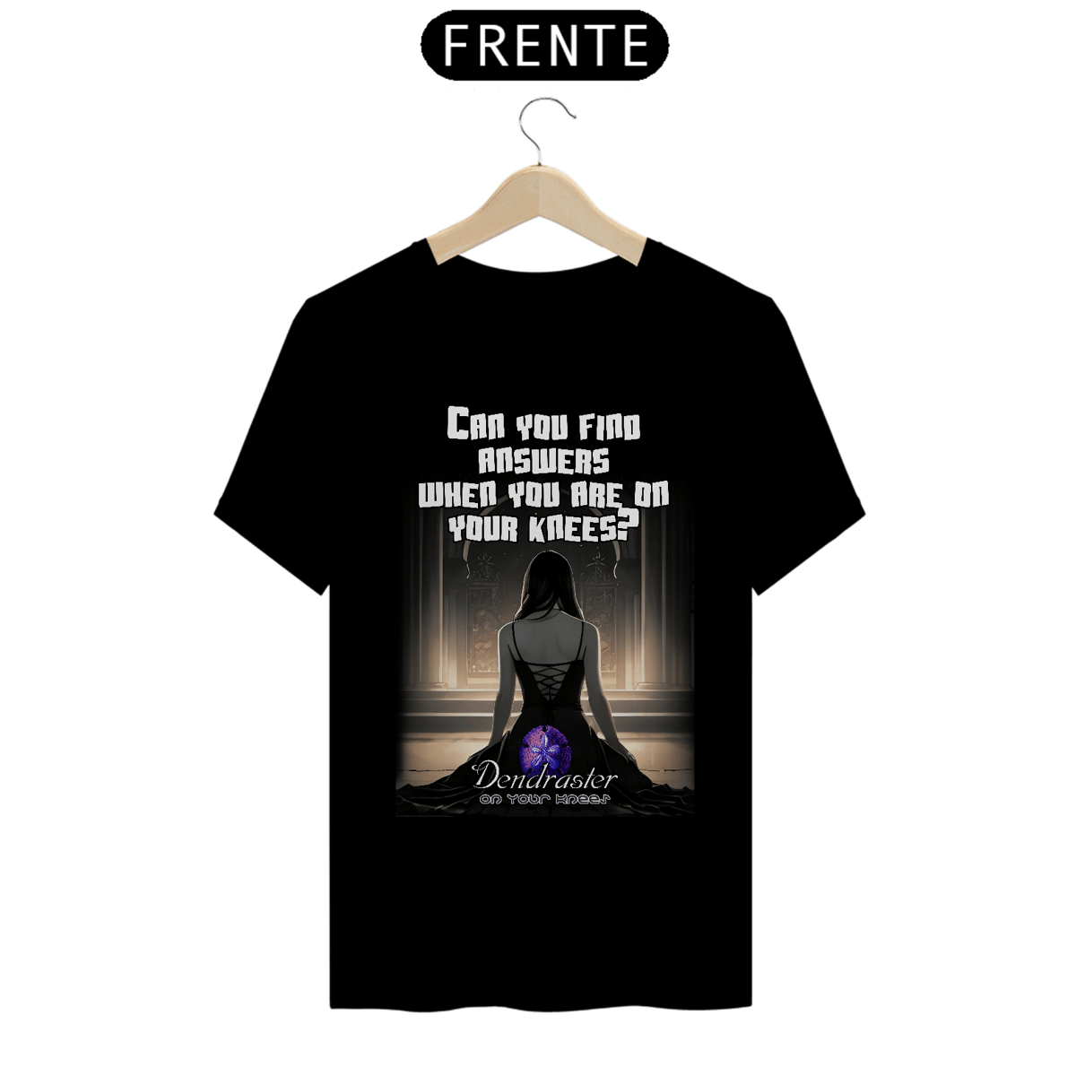 Nome do produto: Camiseta DENDRASTER - On Your Knees (lyric)