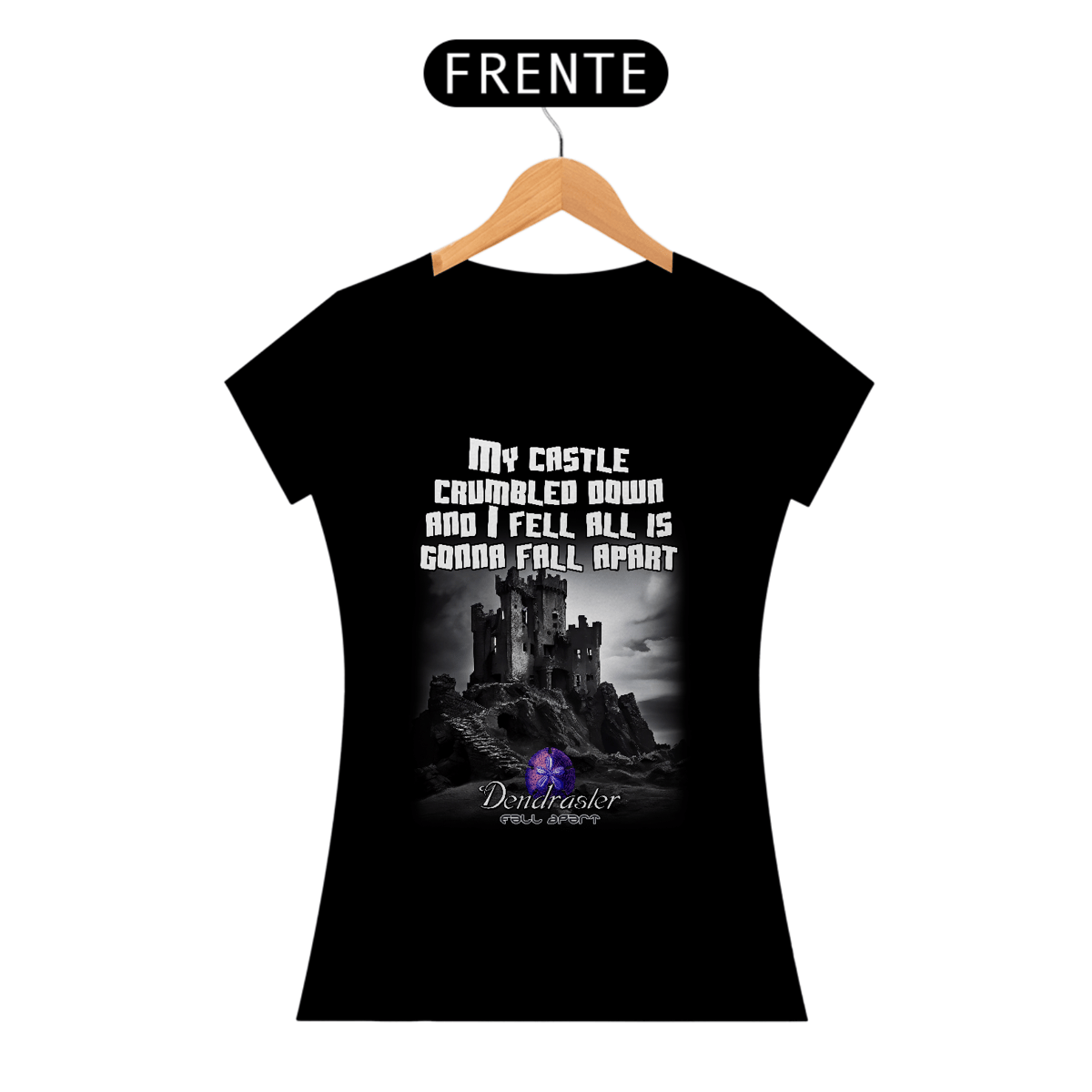 Nome do produto: Baby Look DENDRASTER - Fall Apart (lyric)