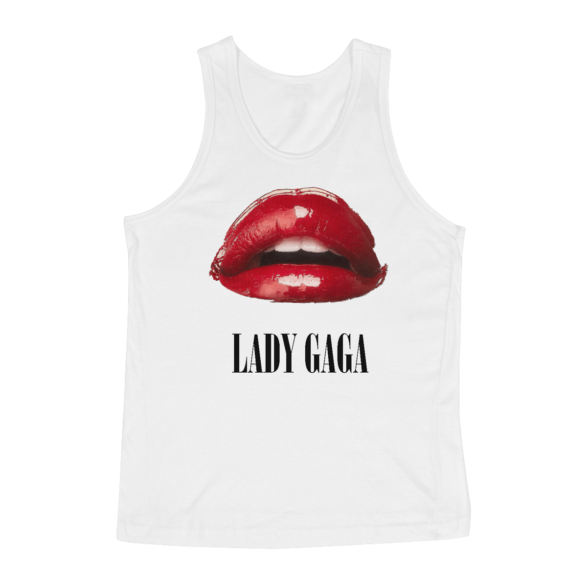 Nome do produto: Regata Lady Gaga - Kiss