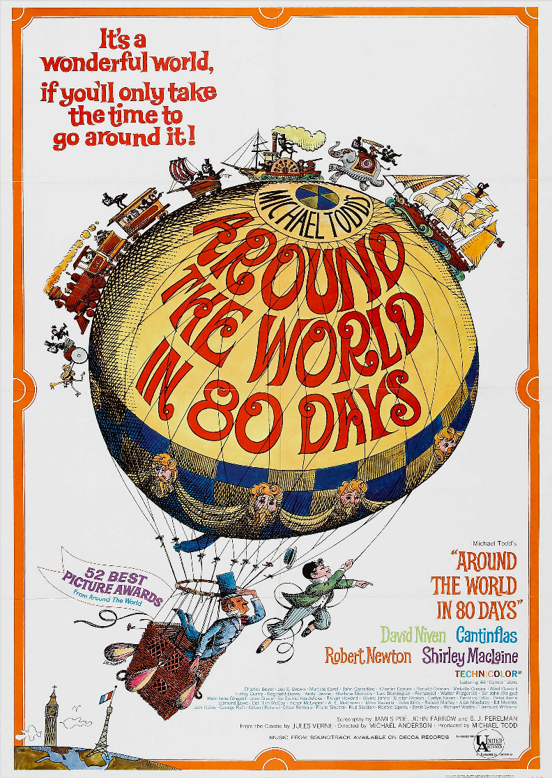 A Volta ao Mundo em 80 Dias (Around The World in 80 Days), 1956 Nome do produto: A Volta ao Mundo em 80 Dias (Around The World in 80 Days), 1956