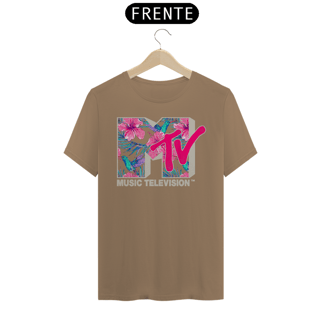 Nome do produtoMTV Hummingbird  Tropical Flower Logo Fill Graphic T-Shirt