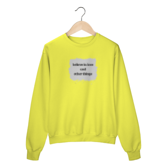 Nome do produto MOLETOM UNISEX COM ESTAMPA - BELIEVE IN LOVE