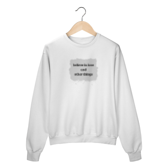 Nome do produto MOLETOM UNISEX COM ESTAMPA - BELIEVE IN LOVE