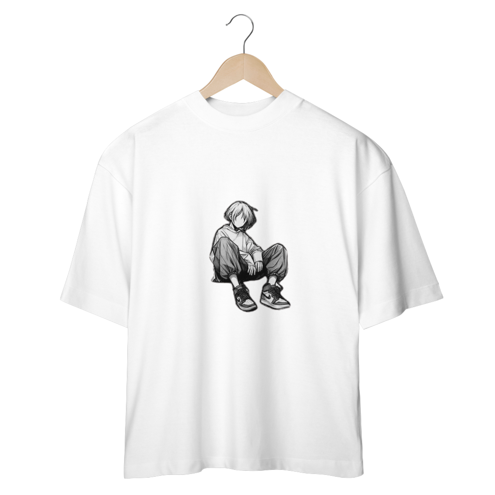 CAMISETA OVERSIZED - MENINO SENTADO