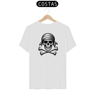 Nome do produto CAMISETA MASCULINA QUALITY - CAVEIRA PIRATA COSTAS