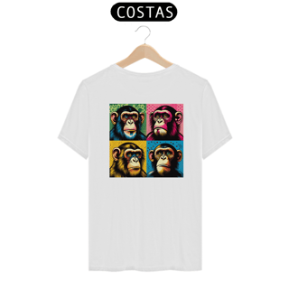 Nome do produto CAMISETA MASCULINA COM ESTAMPA NAS COSTAS - MACACOS