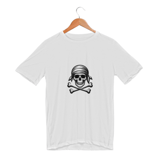 Nome do produto CAMISETA DRY MASCULINA - CAVEIRA COM BANDANA
