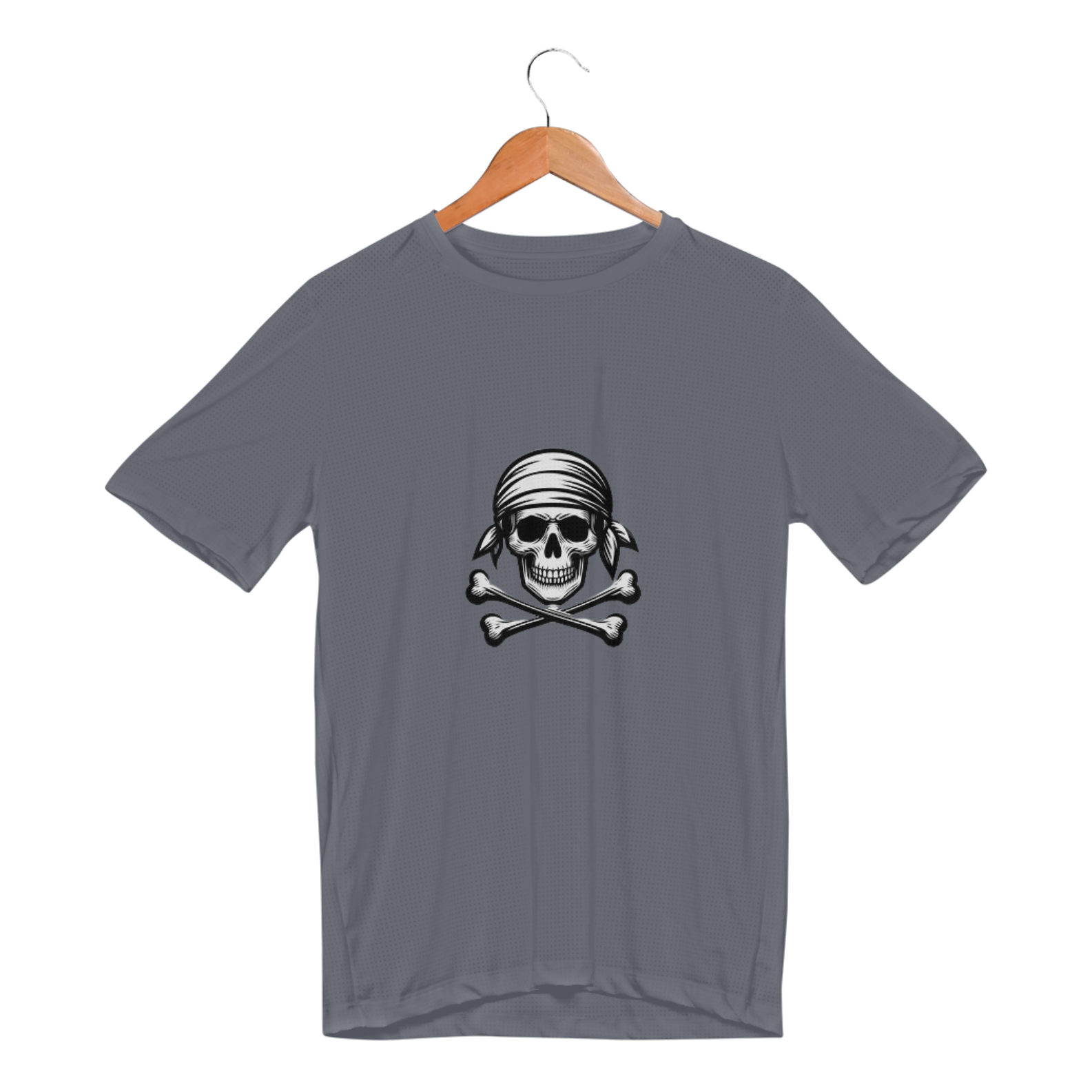 CAMISETA DRY MASCULINA - CAVEIRA COM BANDANA