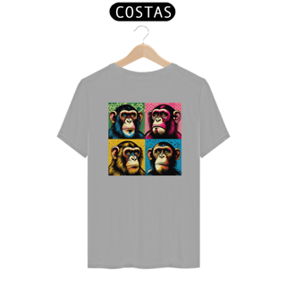 Nome do produto CAMISETA MASCULINA COM ESTAMPA NAS COSTAS - MACACOS
