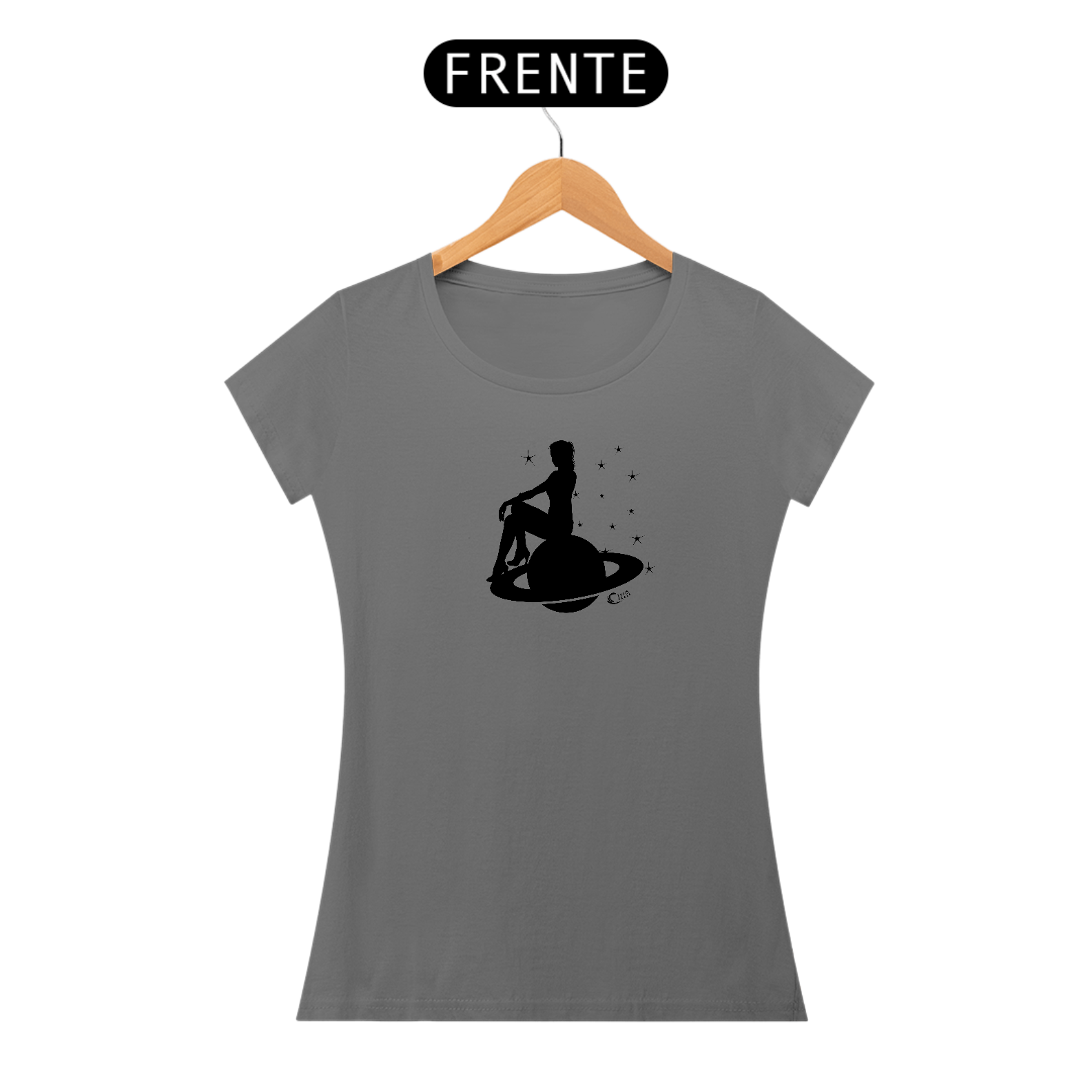 CAMISETA FEMININA ESTONADA - SATURNO