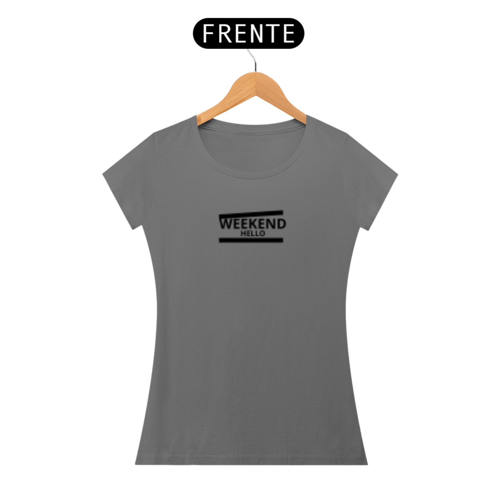 CAMISETA FEMININA ESTONADA - WEEKEND HELLO