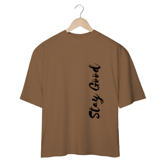 Nome do produto CAMISETA OVERSIZED COM ESTAMPA - STAY GOOD