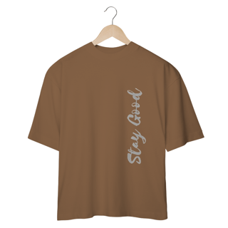 Nome do produto CAMISETA OVERSIZED COM ESTAMPA - STAY GOOD