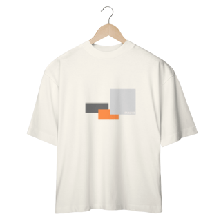 Nome do produto CAMISETA - T SHIRT OVERSIZED - QUADRADOS E RETÂNGULOS DA VIDA