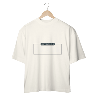Nome do produto CAMISETA - T SHIRT OVERSIZED - KEEP YOURSELF IN PEACE