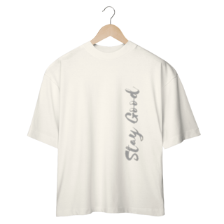 Nome do produto CAMISETA OVERSIZED COM ESTAMPA - STAY GOOD