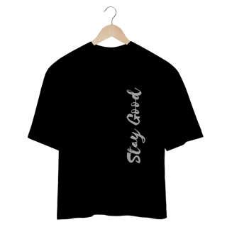 Nome do produto CAMISETA OVERSIZED COM ESTAMPA - STAY GOOD