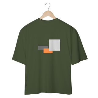 Nome do produto CAMISETA - T SHIRT OVERSIZED - QUADRADOS E RETÂNGULOS DA VIDA