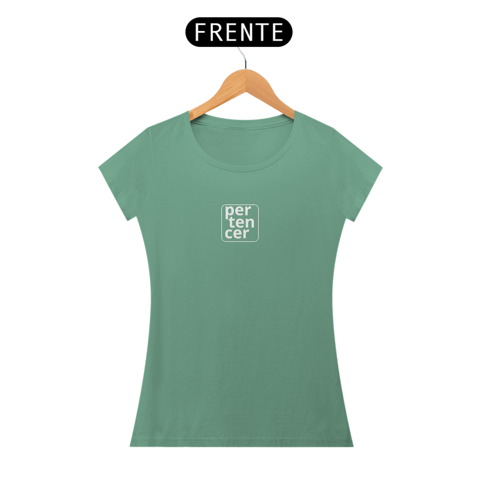 CAMISETA BABY LONG ESTONADA FEMININA - PERTENCER