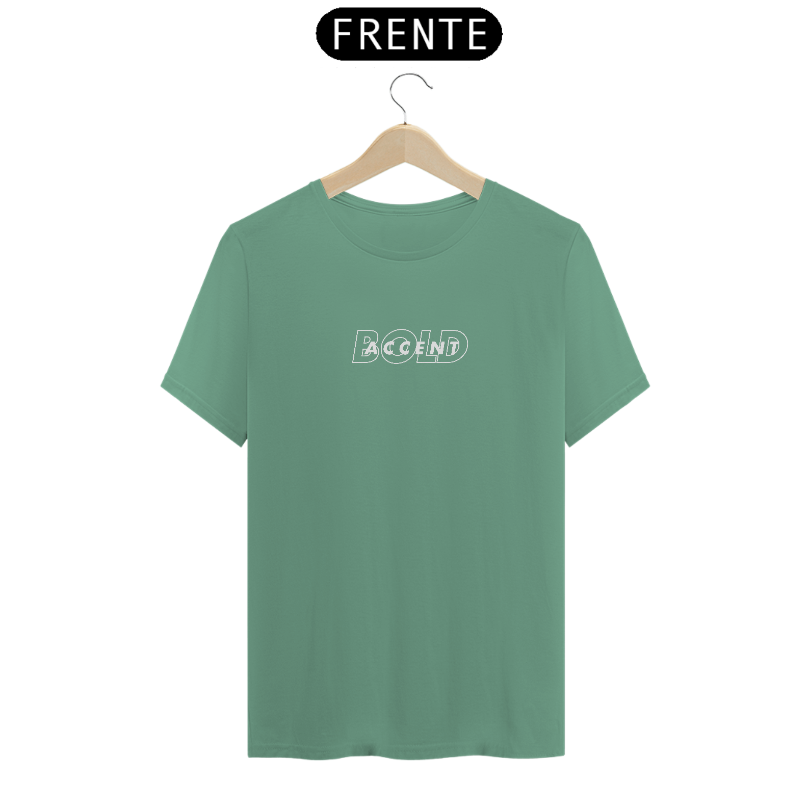 CAMISETA T SHIRT ESTONADA MASCULINA - BOLD ACCENT