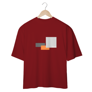 Nome do produto CAMISETA - T SHIRT OVERSIZED - QUADRADOS E RETÂNGULOS DA VIDA