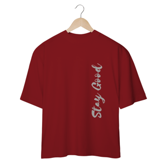 Nome do produto CAMISETA OVERSIZED COM ESTAMPA - STAY GOOD