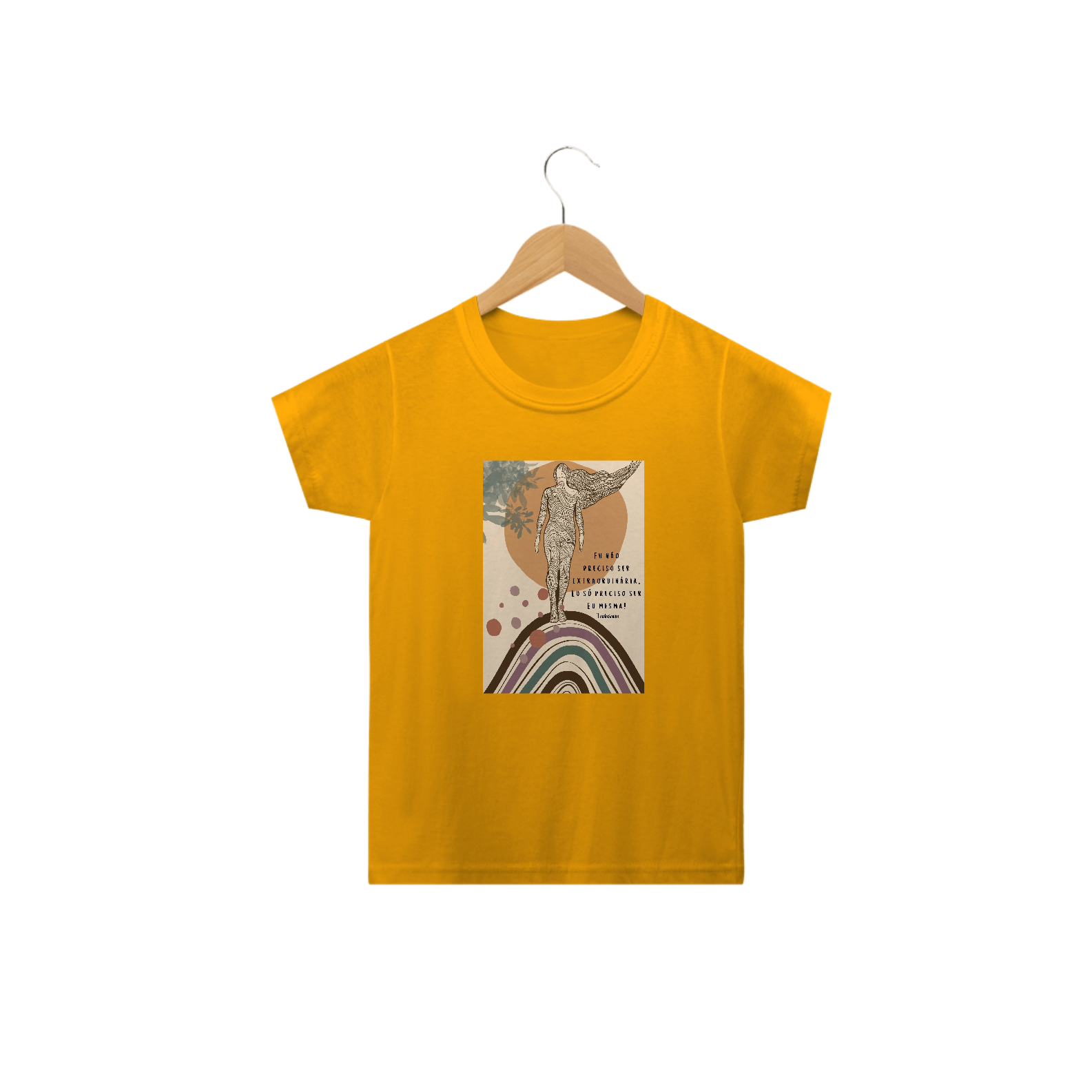 Camiseta mini yogini Tadasana