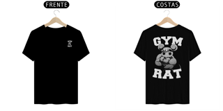 Nome do produto Camiseta Gym Rat Preta