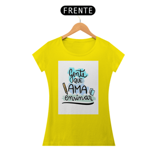 Nome do produto Camisa Baby long Gente que ama ensinar